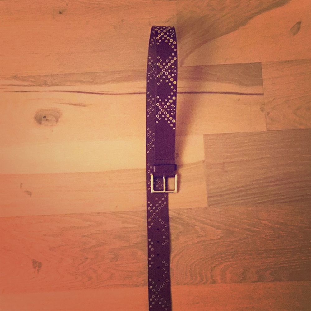 Rebecca Minkoff burgundy leather belt Size S